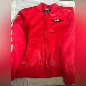 Red Nike boys jacket size 7